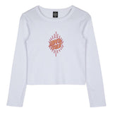 Tee-shirt manches longues femme Santa Cruz Wonder Fisheye Front White