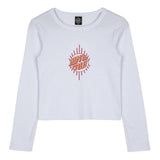 Tee-shirt manches longues femme Santa Cruz Wonder Fisheye Front White