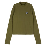 Tee-shirt manches longues femme Santa Cruz Opus Dot Mock Neck Sea Kelp