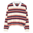 Polo femme Santa Cruz Monterey Crop Polo Top Off White Stripe