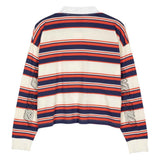 Polo femme Santa Cruz Monterey Crop Polo Top Off White Stripe