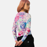Tee-shirt manches longues femme Santa Cruz Strip Digi Mesh Critter
