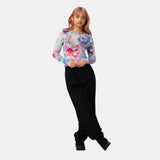 Tee-shirt manches longues femme Santa Cruz Strip Digi Mesh Critter