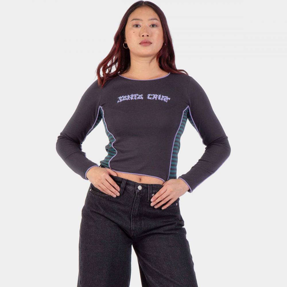 Tee-shirt manches longues femme Santa Cruz Razor Arch Strip Multi
