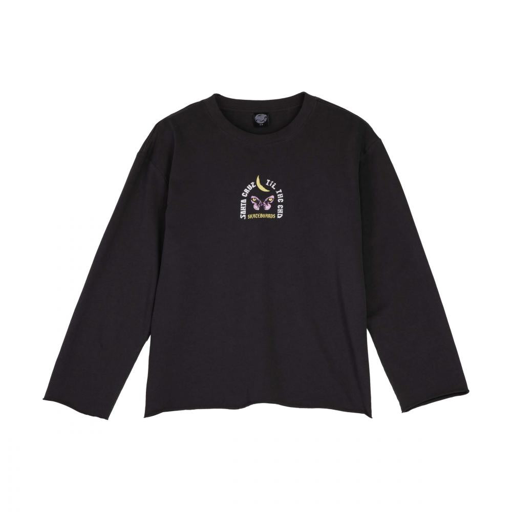 Tee-shirt manches longues femme Santa Cruz Night Visions Mini Charcoal Wash