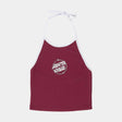 Gilet femme Santa Cruz Glint Front Halter Top Sangria / White