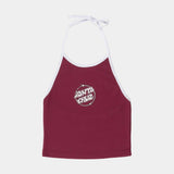 Gilet femme Santa Cruz Glint Front Halter Top Sangria / White