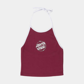 Gilet femme Santa Cruz Glint Front Halter Top Sangria / White