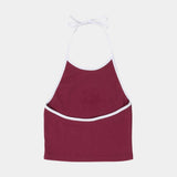 Gilet femme Santa Cruz Glint Front Halter Top Sangria / White