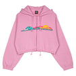 Sweat zippé à capuche femme Santa Cruz Sunrise Dot Fondant Pink