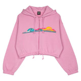 Sweat zippé à capuche femme Santa Cruz Sunrise Dot Fondant Pink