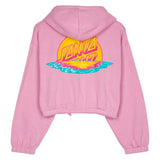 Sweat zippé à capuche femme Santa Cruz Sunrise Dot Fondant Pink