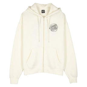 Sweat zippé à capuche femme Santa Cruz Fever Dream Mono Dot Off White