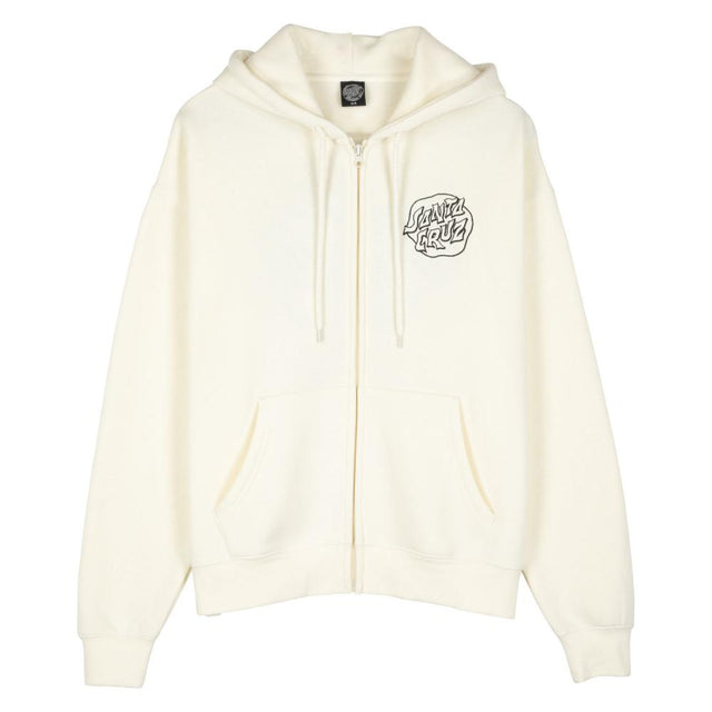 Sweat zippé à capuche femme Santa Cruz Fever Dream Mono Dot Off White