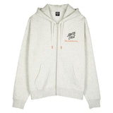 Sweat zippé à capuche femme Santa Cruz Singular Script Front Athletic Heather