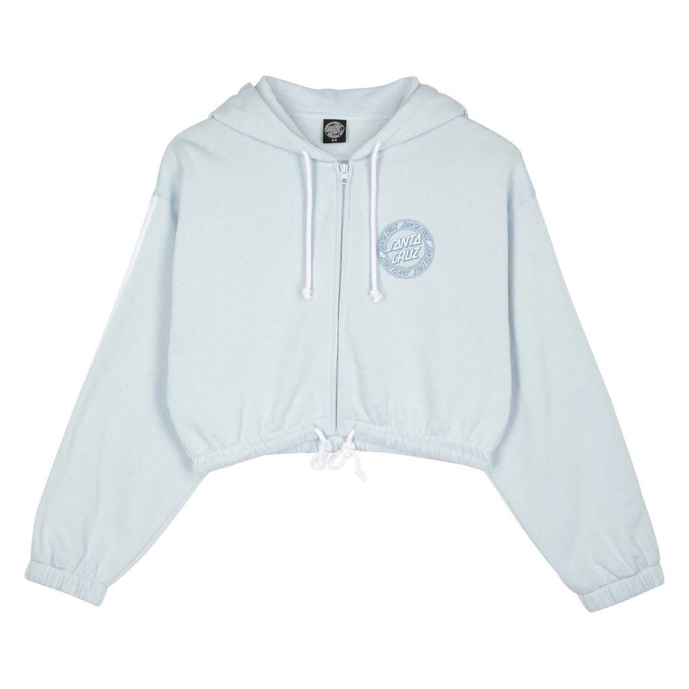 Sweat zippé à capuche femme Santa Cruz Check Outline Ringed Dot Fresh Blue