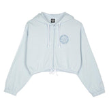 Sweat zippé à capuche femme Santa Cruz Check Outline Ringed Dot Fresh Blue
