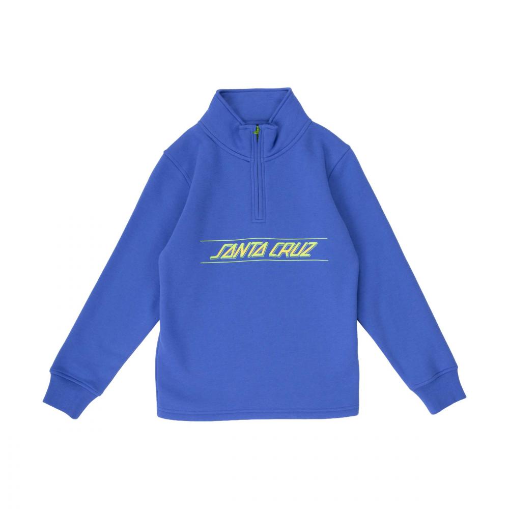 Sweat 1/4 zip enfant Santa Cruz Classic Fade Sapphire