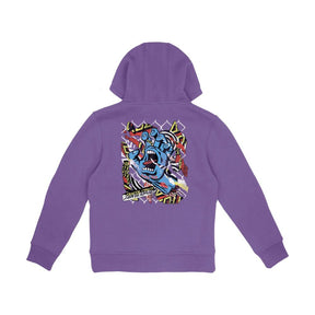 Sweat à capuche enfant Santa Cruz Damaged Hand Fresh Purple