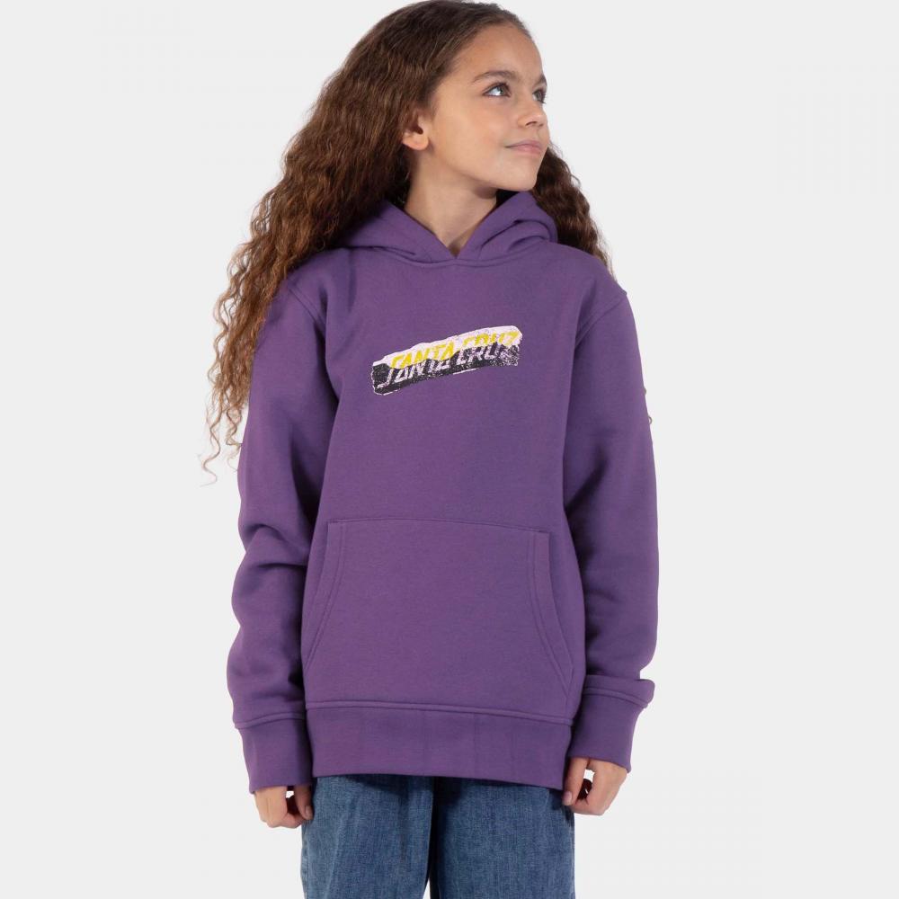 Sweat à capuche enfant Santa Cruz Damaged Hand Fresh Purple