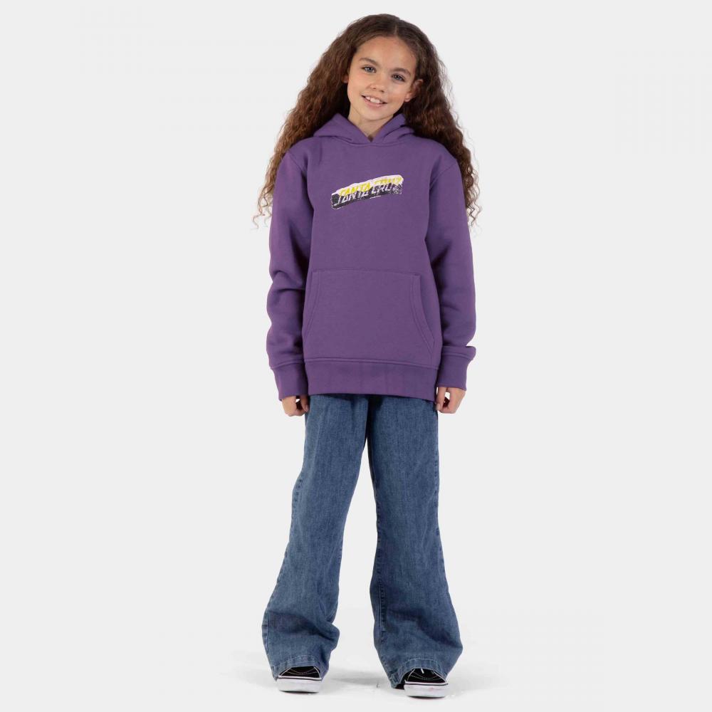 Sweat à capuche enfant Santa Cruz Damaged Hand Fresh Purple