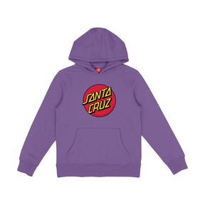 Sweat à capuche enfant Santa Cruz Classic Dot Fresh Purple
