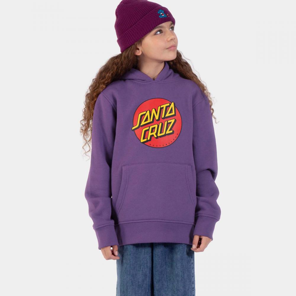 Sweat à capuche enfant Santa Cruz Classic Dot Fresh Purple