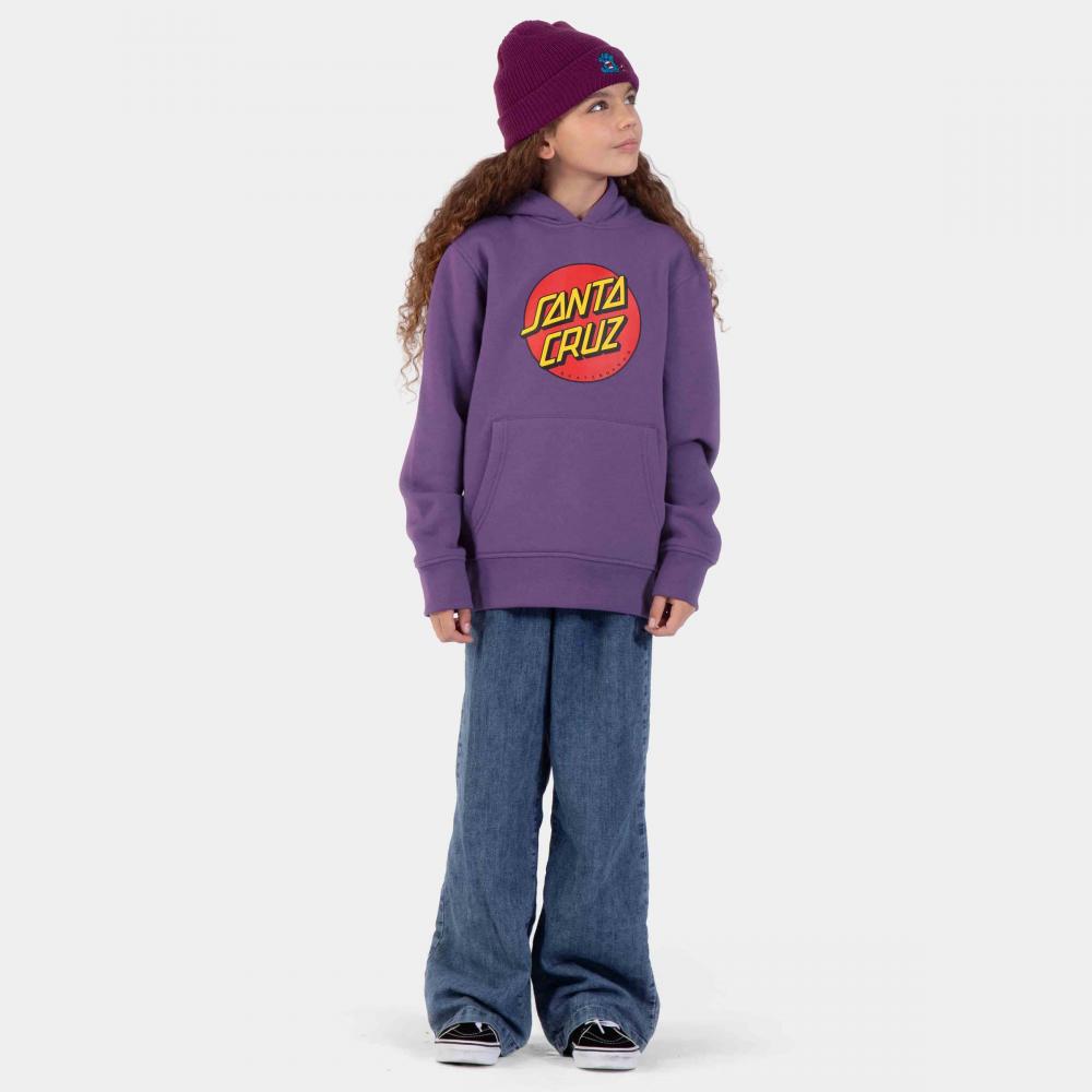 Sweat à capuche enfant Santa Cruz Classic Dot Fresh Purple