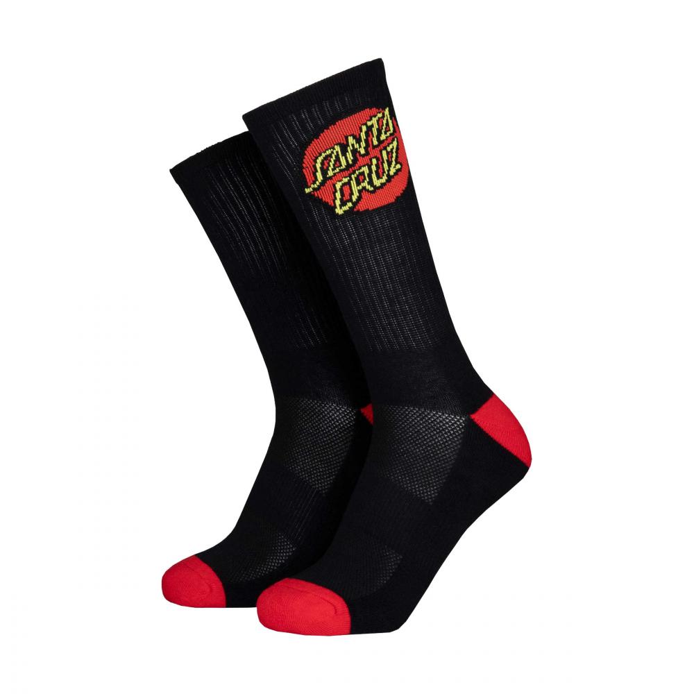 Chaussettes enfant Santa Cruz Classic Dot (lot de 2) White & Black