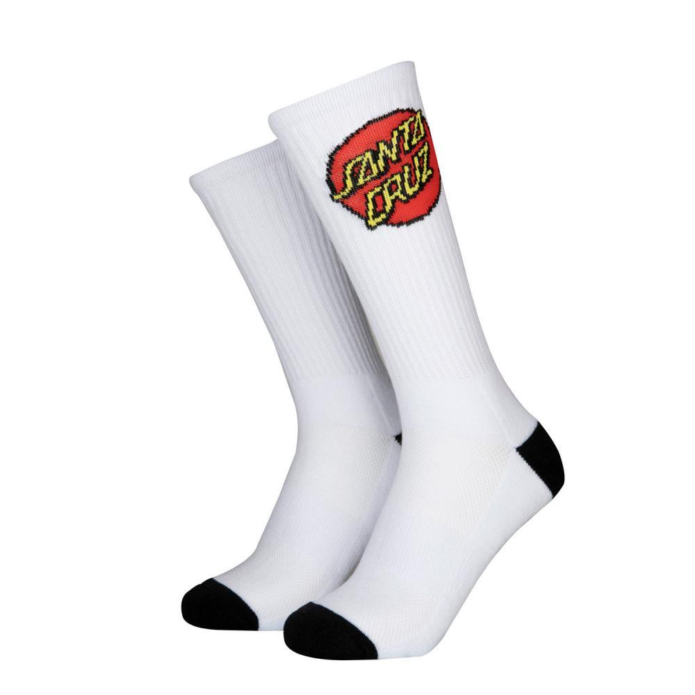 Chaussettes enfant Santa Cruz Classic Dot (lot de 2) White & Black