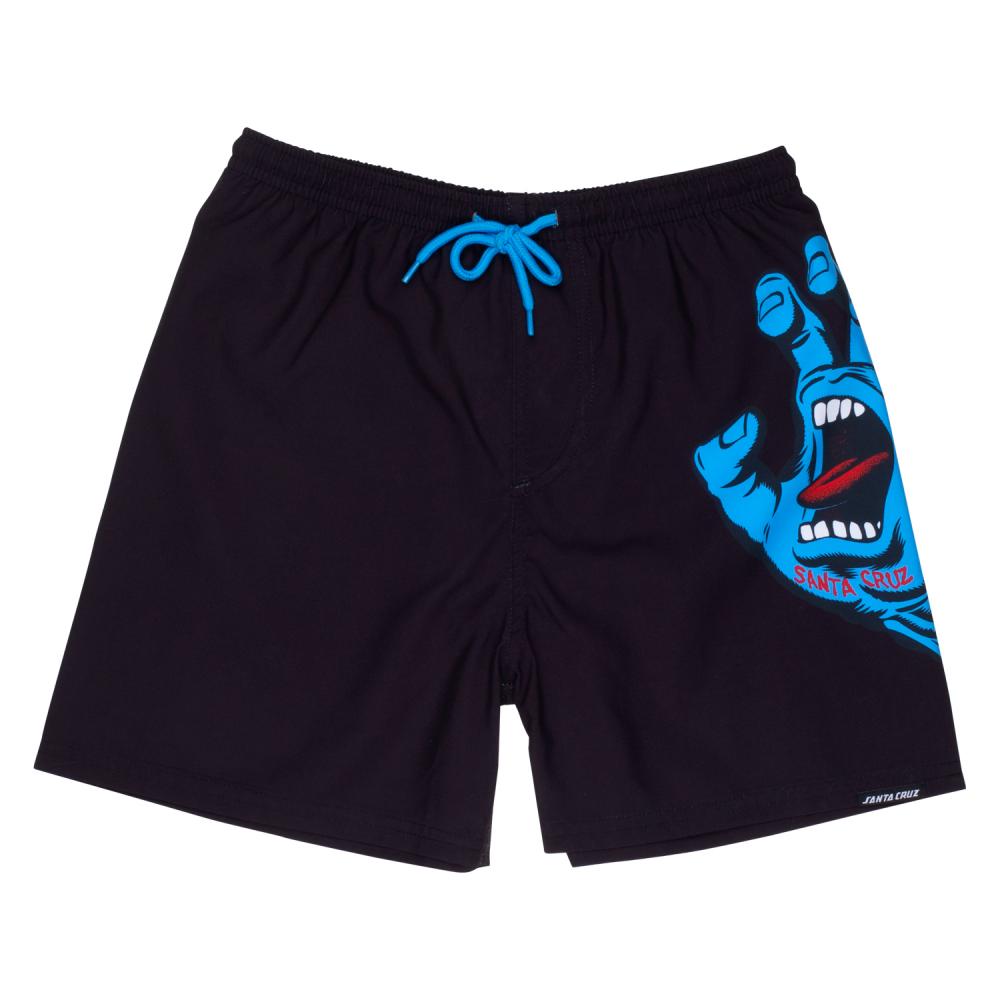 Short de bain enfant Santa Cruz Screaming Hand Black