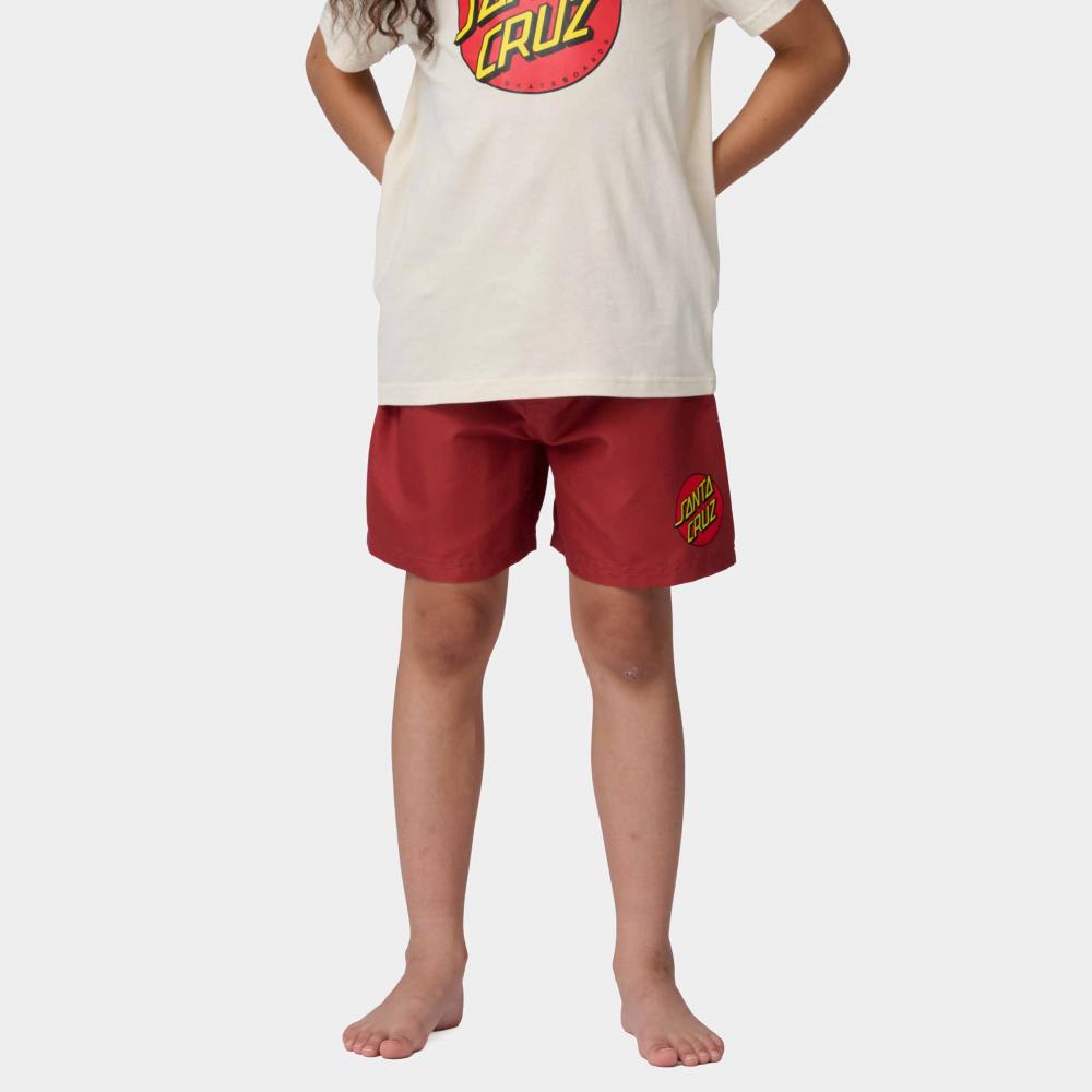 Short de bain enfant Santa Cruz Classic Dot Ketchup
