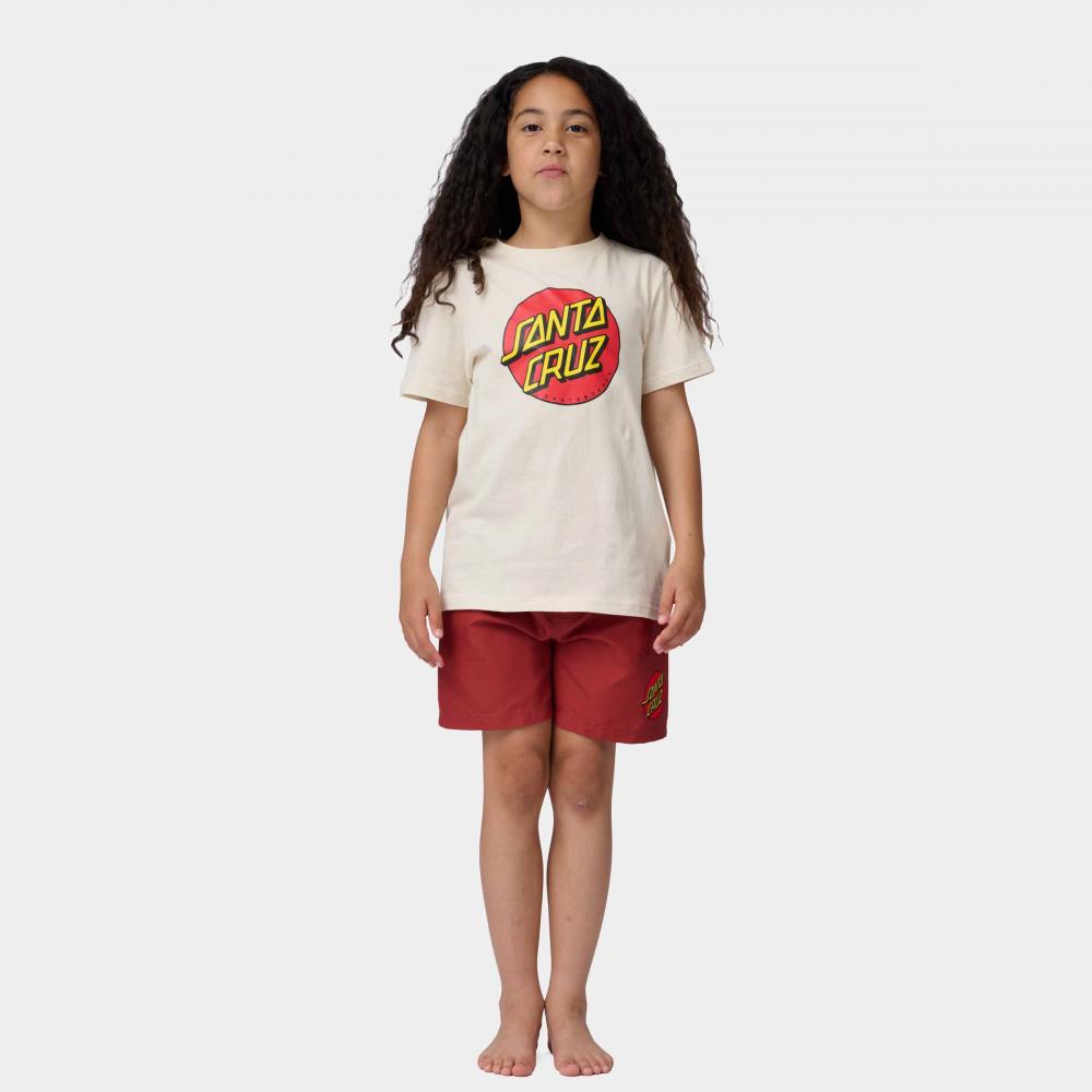 Short de bain enfant Santa Cruz Classic Dot Ketchup