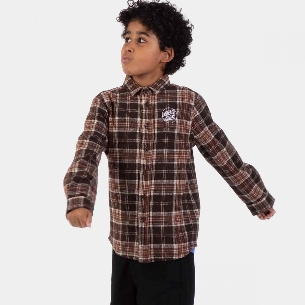 Chemise enfant Santa Cruz Chopper Brown Check