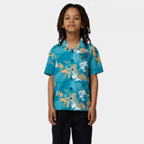 Tee-shirt enfant Santa Cruz Stamped Opus SS Shirt Teal Woodcut Camo