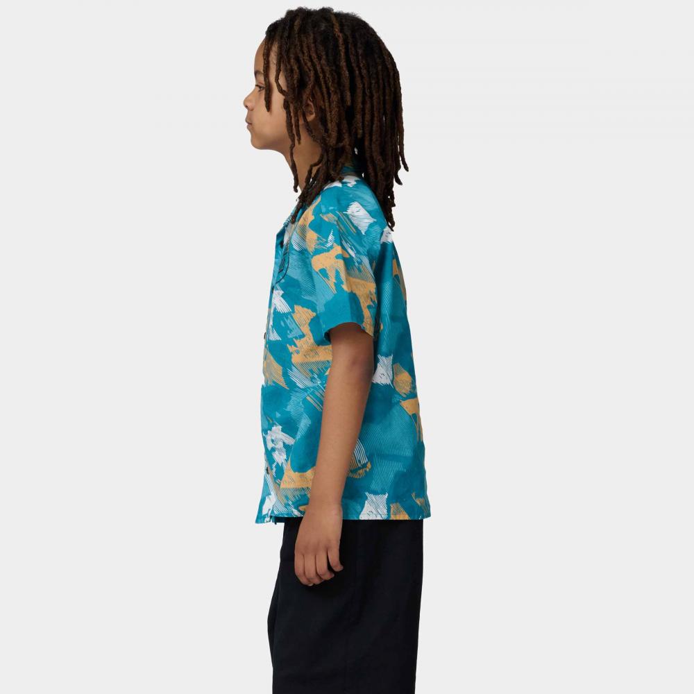 Tee-shirt enfant Santa Cruz Stamped Opus SS Shirt Teal Woodcut Camo