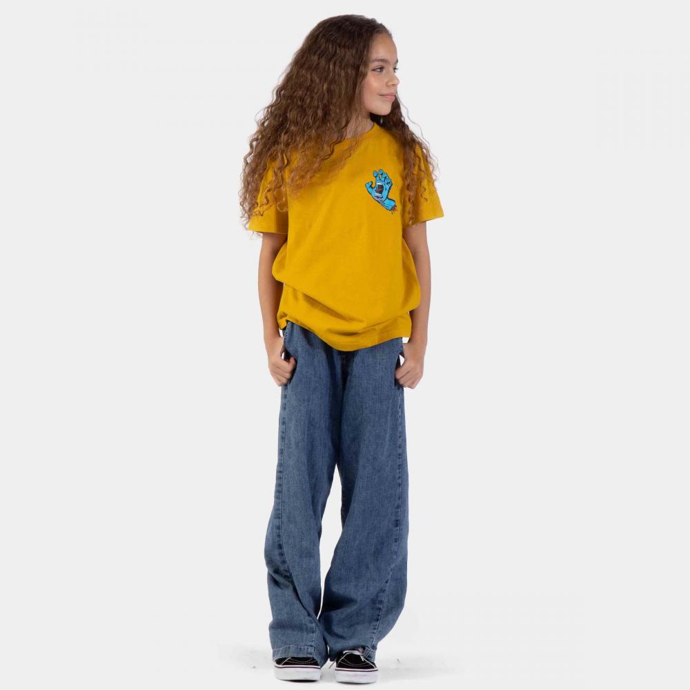 Tee-shirt enfant Santa Cruz Screaming Hand Chest Mustard