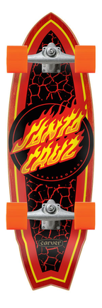 Santa Cruz Complete Cruiser Flame Dot Shark
