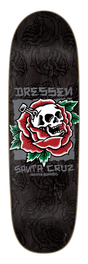 Santa Cruz Deck Dressen Skull Rose Pro Shaped