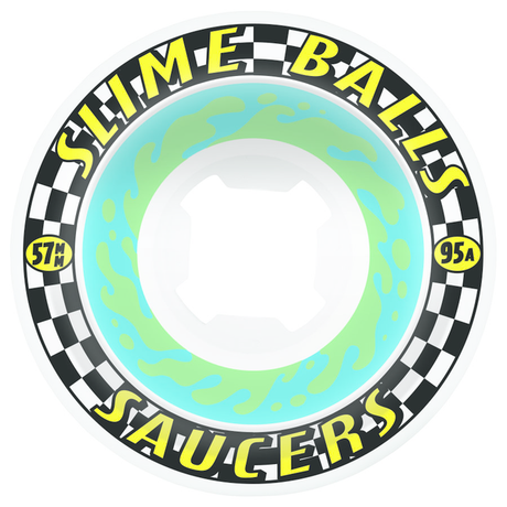 Slime Balls Wheels (Jeu De 4) 57Mm Saucers 95A