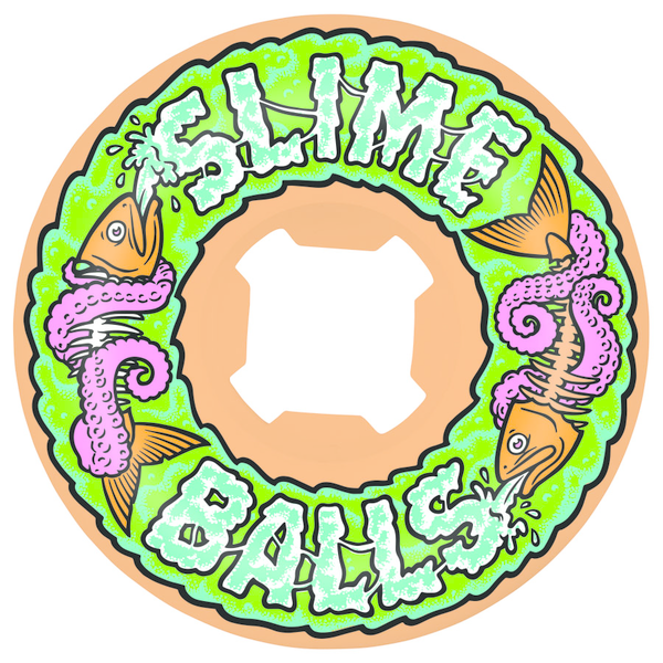 Slime Balls Wheels (Jeu De 4) 56Mm Fish Balls Speed Org 99A