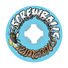 Slime Balls Wheels (Jeu De 4) 56Mm Screw Balls Blue 99A