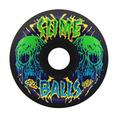 Slime Balls Wheels (Jeu De 4) 60Mm Skull Vomits Black 95A