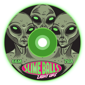 Slime Balls Wheels (Jeu De 4) 66Mm Friends Light Og Gitd 78A