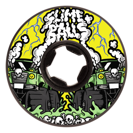 Slime Balls Wheels (Jeu De 4) 58Mm Accelerator Vomit Blk 99A