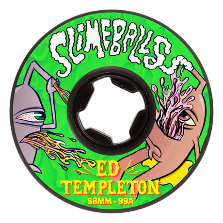 Slime Balls Wheels (Jeu De 4) 58Mm Templeton Vomits Blk 99A