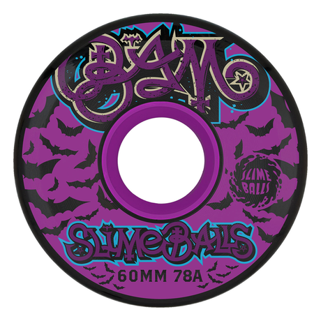 Roues de skate Slime Balls 60 mm Balls Bam Margera OG Black 78A