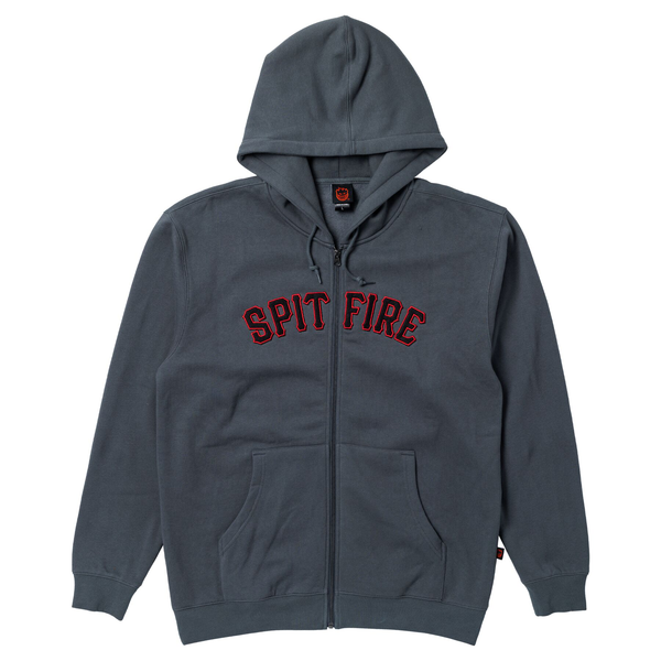 Spitfire Sweat Spitball Zip Hood Charcoal