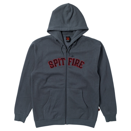 Spitfire Sweat Spitball Zip Hood Charcoal