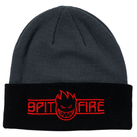 Bonnet Spitfire Ltb Arch Bighead Script Charcoal Black Red